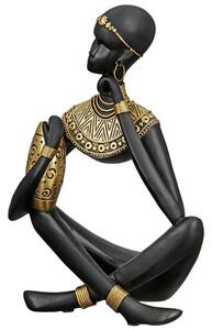 Ocala Polyresin Amari I Sculpture In Black And Gold