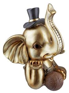 Ocala Polyresin Elephant Maroni I Sculpture In Gold