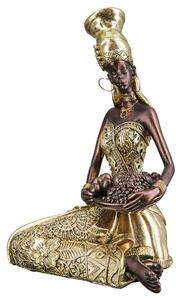 Ocala Polyresin Aminata 1 Sculpture In Gold