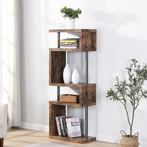 Miami Wooden Shelving Unit In Rustic Oak