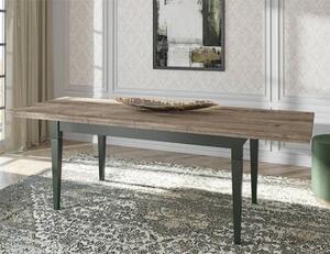 Eilat Extendaing Wooden Dining Table In Green