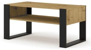 Macon Wooden Coffee Table Rectangular In Artisan Oak