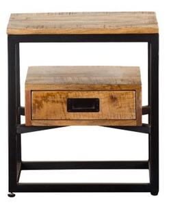 Abbeville Wooden Side Table With 1 Drawer In Oak