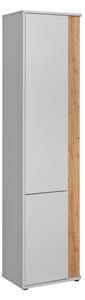 Varna Wooden Storage Cabinet With 2 Doors In Pearl Grey