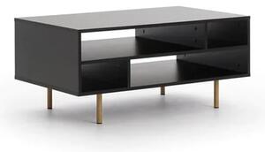 Naples Wooden Coffee Table In Black