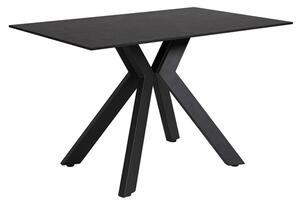 Kiel Metal Dining Table Rectangular 1600mm In Black