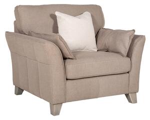 Jekyll Fabric 1 Seater Sofa In Biscuit With Cushions