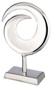 Oro Aluminium Swirl Sculpture Small In Silver