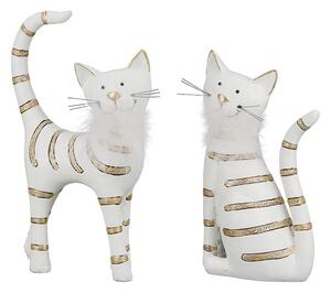 Ocala Polyresin Cat Smile Sculpture Small In White