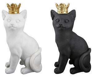 Ocala Polyresin Cat Kate Sculpture In Black And White