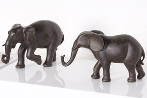 Ocala Polyresin Elephant Sculpture In Brown