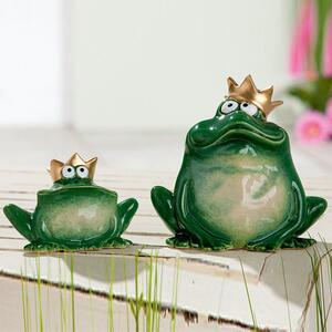 Moline Ceramics Frog Sammy Sculpture In Green