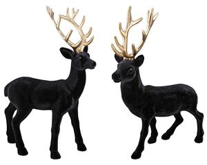 Amarillo Sinthetical Deer Harry Sculpture In Black