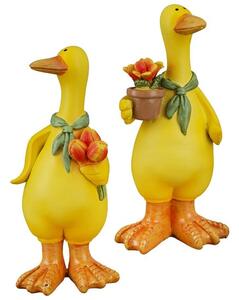 Ocala Polyresin Goose Gregor Standing Sculpture In Yellow