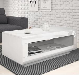 Trail High Gloss Coffee Table In White