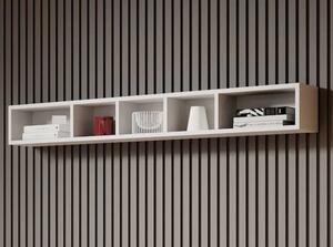 Torino Wooden Wall Shelf In Matt White