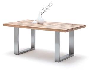 Capello 180cm Wild Oak Dining Table And Stainless Steel Legs