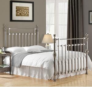 Edward Metal Double Bed In Chrome