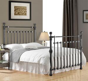 Edward Metal King Size Bed In Black Nickel