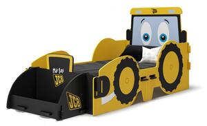 JCB Junior Kids Bed In Yellow With Screen Printed Graphics