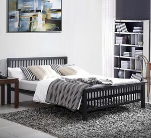 Meridian Metal Small Double Bed In Black