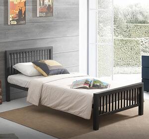 Meridian Metal Single Bed In Black