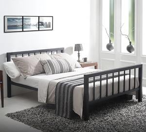 Metro Traditional Metal Single Bed In Black