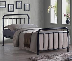 Miami Victorian Style Metal Single Bed In Black