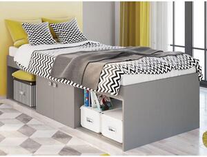 Valerie Kids Low Sleeper Cabin Storage Bed In Grey