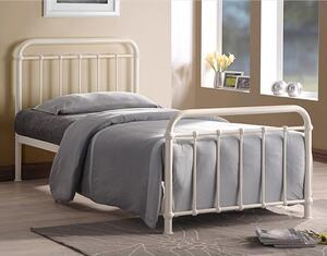 Miami Victorian Style Metal Single Bed In Ivory