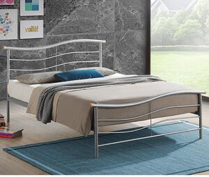 Waverley Modern Metal Single Bed In Silver