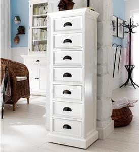 Allthorp Tall Chest Of Drawers In Classic White With 7 Drawers