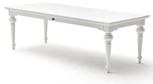 Proviko Large Wooden Dining Table In Classic White