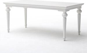 Proviko Medium Wooden Dining Table In Classic White