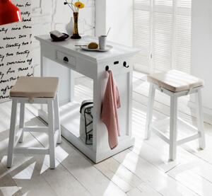 Allthorp Wooden Kitchen Dining Set In Classic White