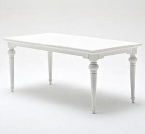 Proviko Wooden Dining Table In Classic White