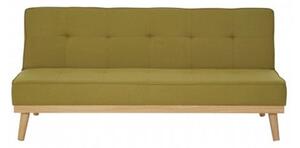 Porrima 3 Seater Fabric Sofa Bed In Green