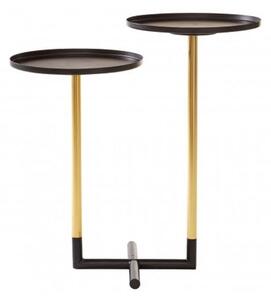 Hallo Iron Duplex Side Tables In Black And Gold