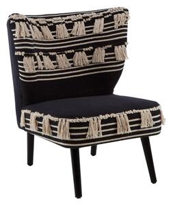 Cafenos Moroccan Fabric Bedroom Chair In Black