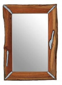 Almory Rectangular Wall Bedroom Mirror In Natural Frame