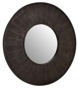 Nikawiy Wall Bedroom Mirror In Grey And Antique Brass Frame