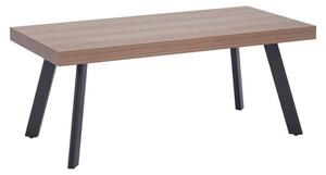 Owall Wooden Coffee Table With Black Metal Legs In Oak