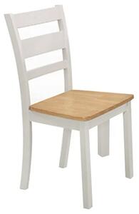 Rubin Wooden Dining Chair In Oak And Grey