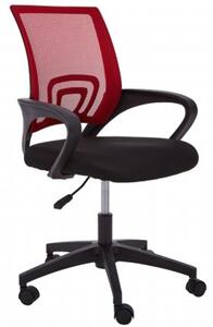 Velika Home And Office Chair In Red With Armrest