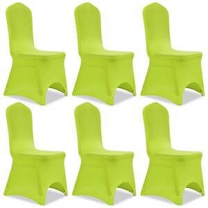 Stretch Chair Cover 6 pcs Green