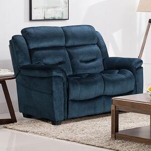 Darley Upholstered Fabric 2 Seater Sofa In Blue