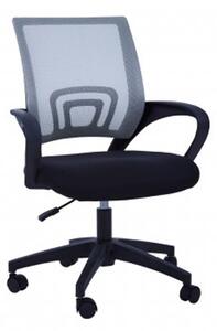 Velika Home And Office Chair In Grey With Armrest