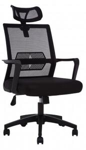 Wivon Rolling Home And Office Fabric Chair In Black