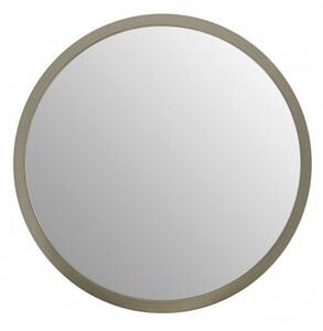 Athens Small Round Wall Bedroom Mirror In Silver Frame