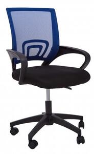 Velika Home And Office Chair In Blue With Armrest